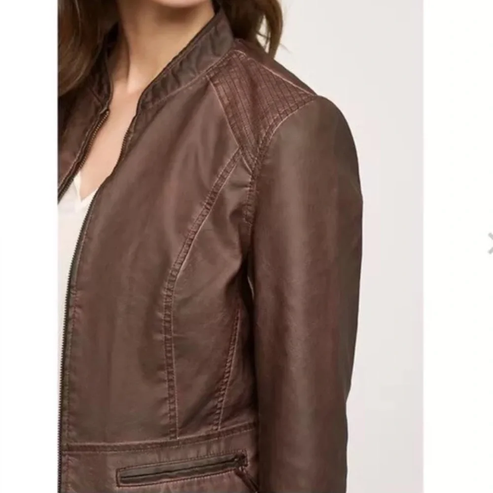 Hei Hei Dara Anthropologie Vegan Leather Jacket - Picture 14 of 14